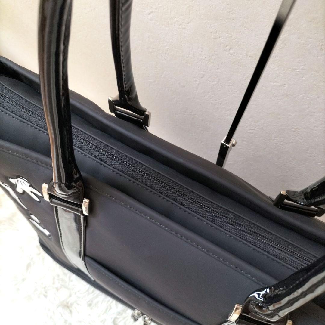 ディズニー レディース ボストンバッグ トート 2段式 ミッキーマウス ブラック