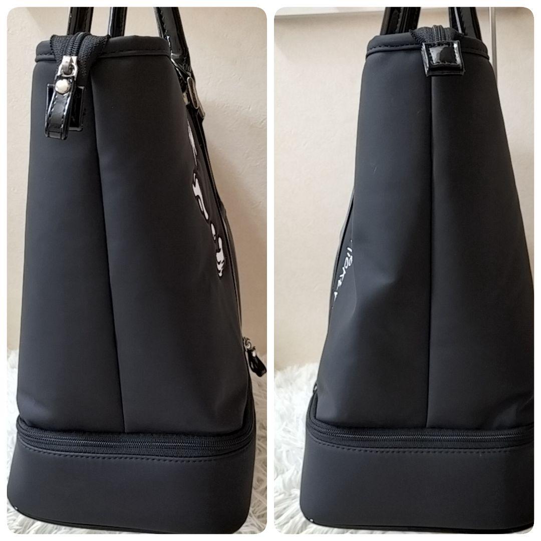 ディズニー レディース ボストンバッグ トート 2段式 ミッキーマウス ブラック