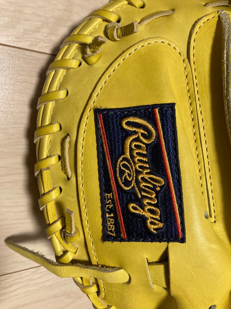 【極美品】ローリングス Rawlings 型整品 キャッチャーミット 軟式　硬式