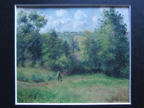 カミーユ・ピサロ、エヌリーの道　眺望、希少な画集より、状態良好