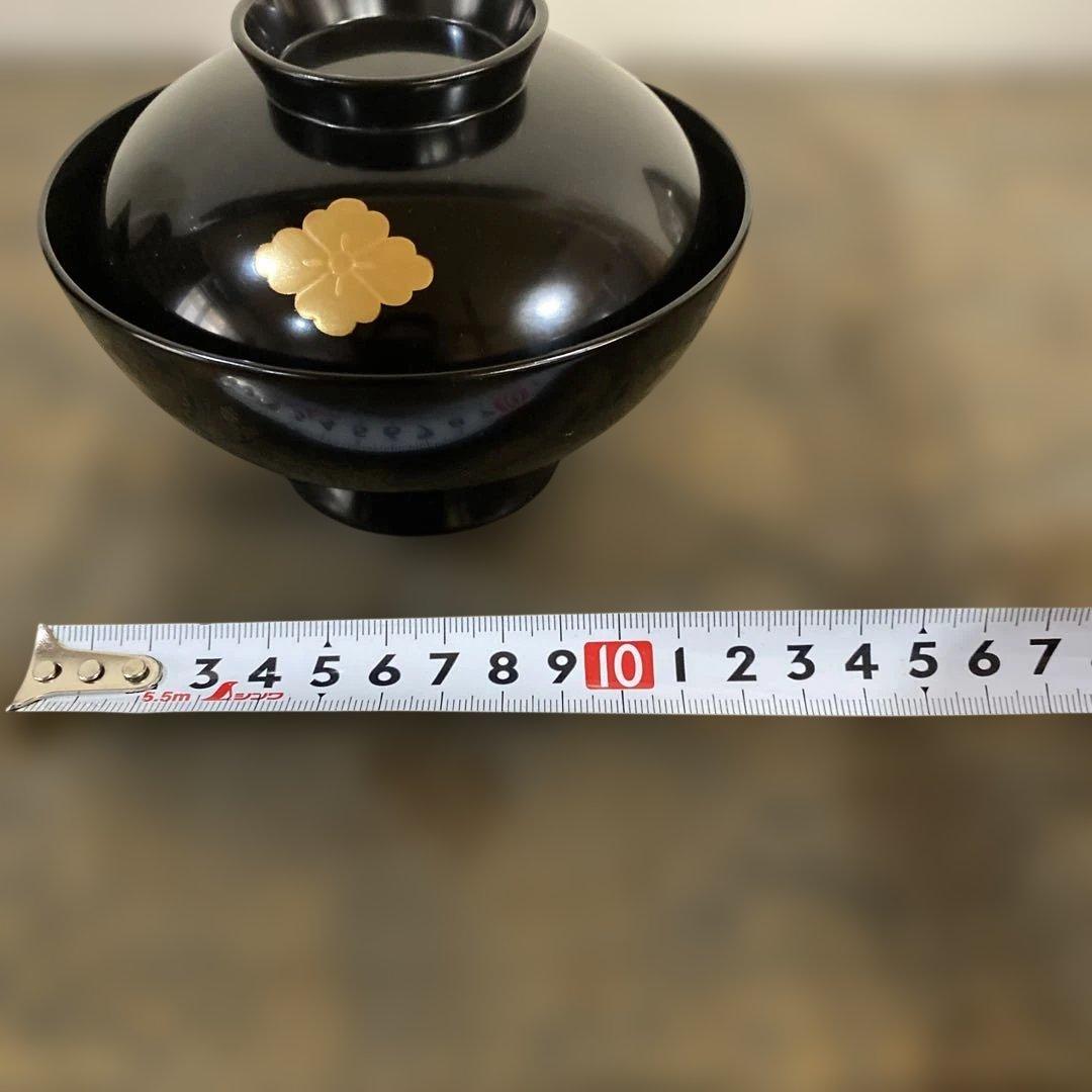 茶道具　懐石道具　輪島塗飯椀　木箱入り