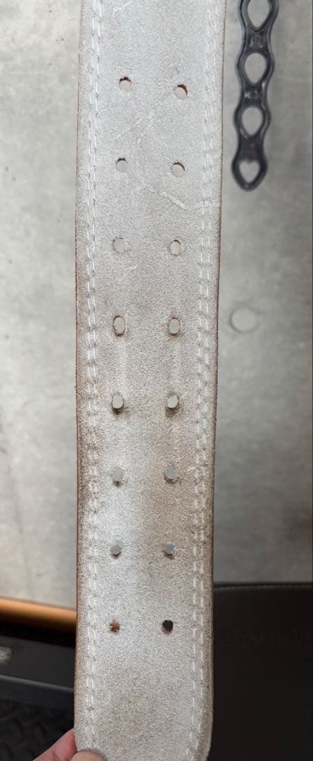 OJ　美品✨GOLD'S GYM EX レザーベルト 本革 Lサイズ