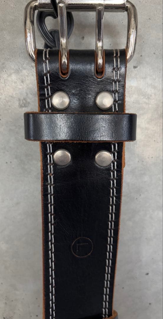 OJ　美品✨GOLD'S GYM EX レザーベルト 本革 Lサイズ