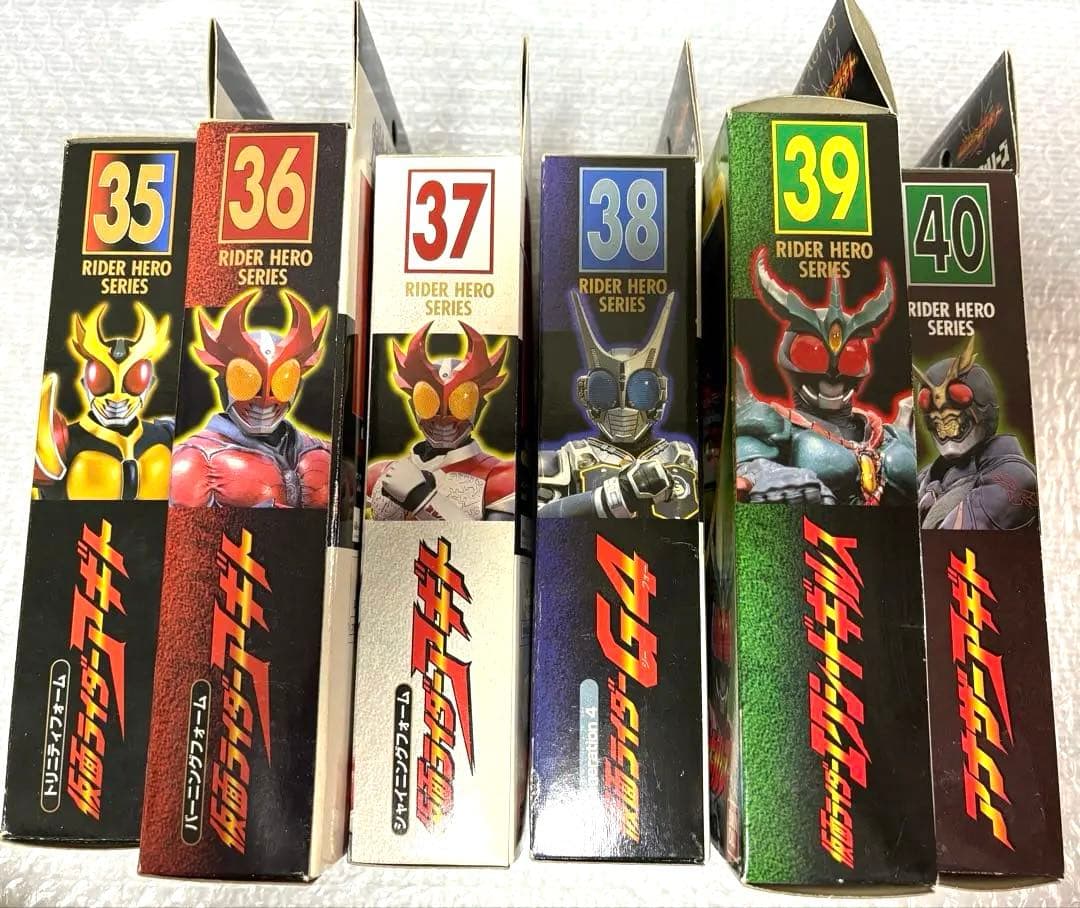 【未使用】仮面ライダー アギト ライダーヒーローシリーズソフビ　バンダイ　12体