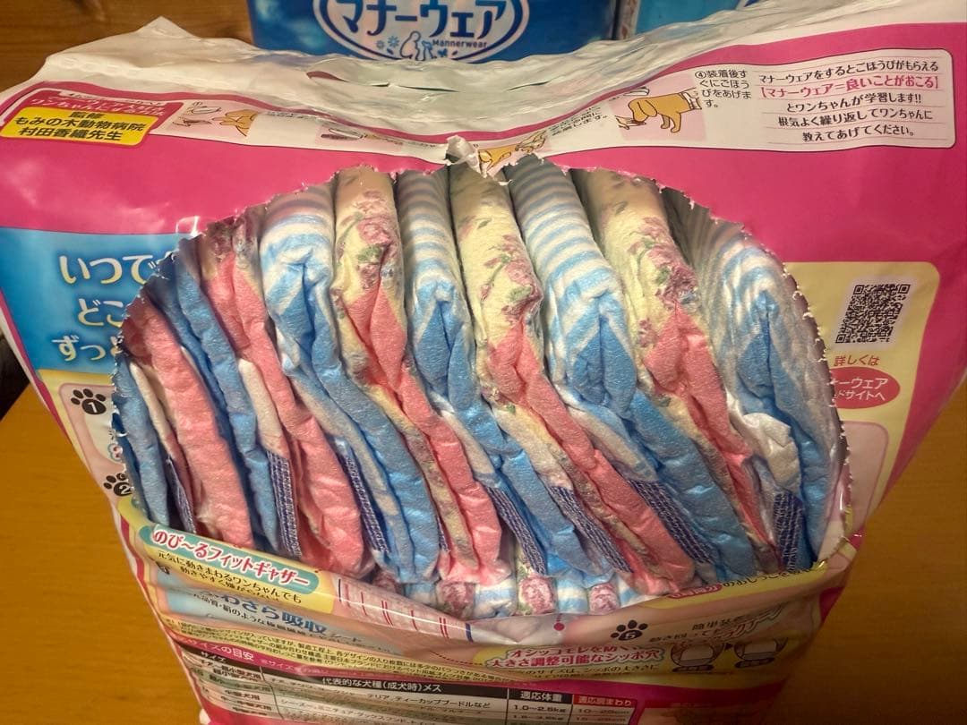 ユニ・チャーム マナーウェア SS 女の子用 未開封＋開封済み 合計182枚