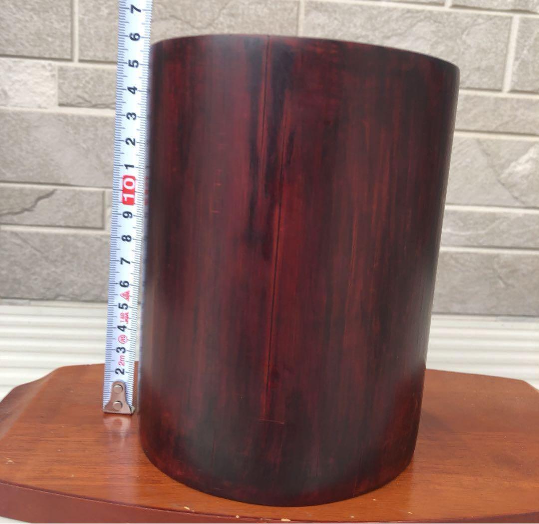 清時代　文房具 竹彫筆入 骨董品 美術品