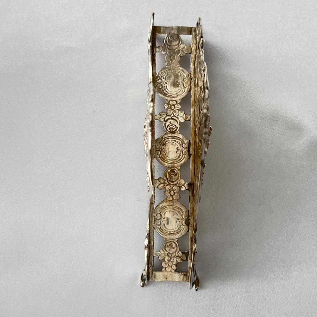 【ドイツ】 薔薇のナプキンホルダー / レターラック【純銀】12.5cm