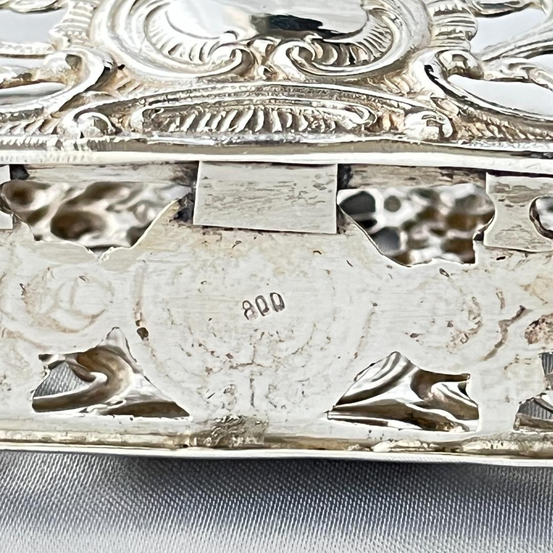 【ドイツ】 薔薇のナプキンホルダー / レターラック【純銀】12.5cm