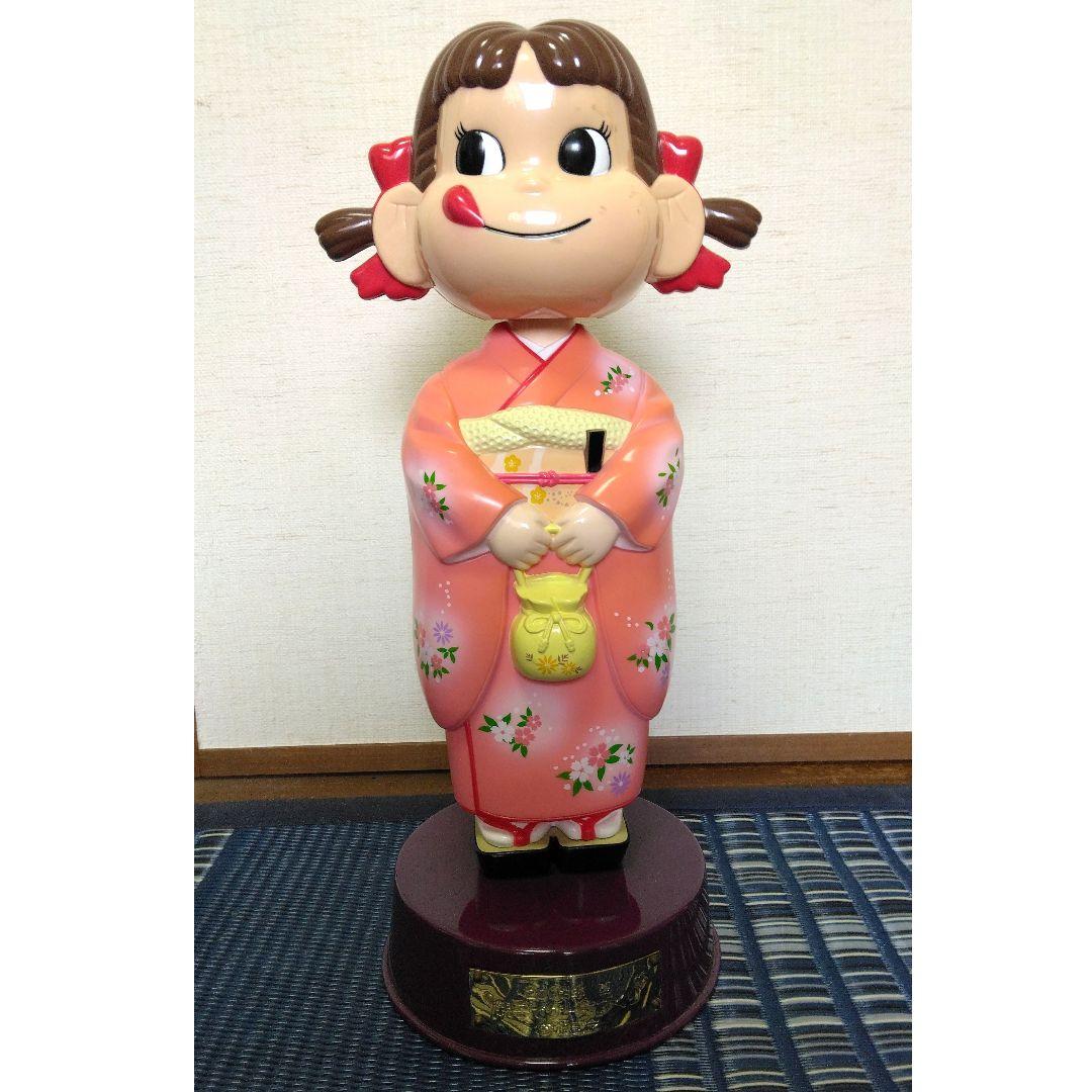 不二家 2003 親子でケーキづくり イベント ペコちゃん 首振り人形 非売品