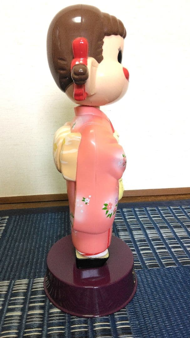 不二家 2003 親子でケーキづくり イベント ペコちゃん 首振り人形 非売品