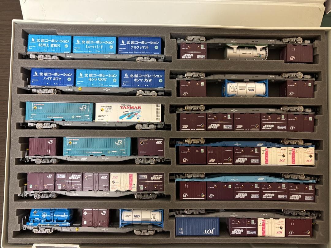 nゲージ　コキ106 107 16両コンテナフル積載まとめセット