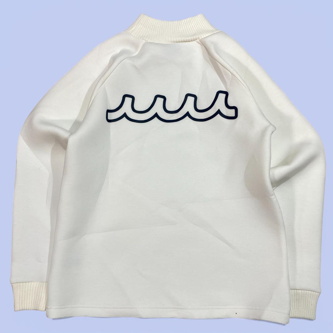 MUTA ムータ マリン ダンボールニット モックネック シャツ F ホワイト