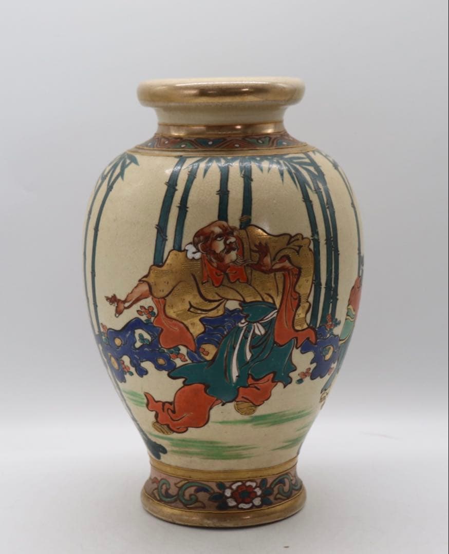 時代　薩摩焼　人物紋　送料込み250312