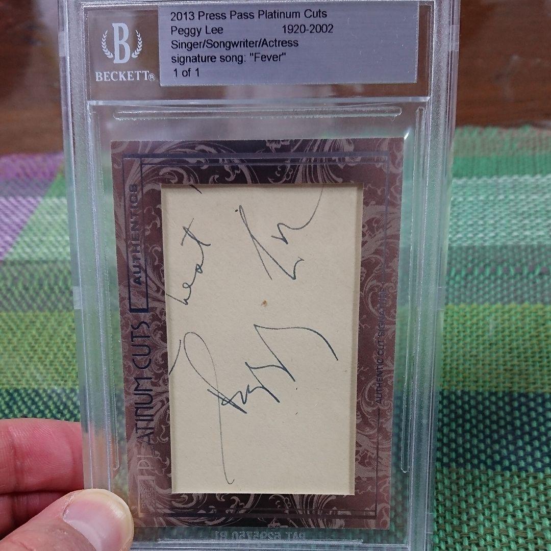 世界一枚限定 ペギー・リー 直筆サインカード