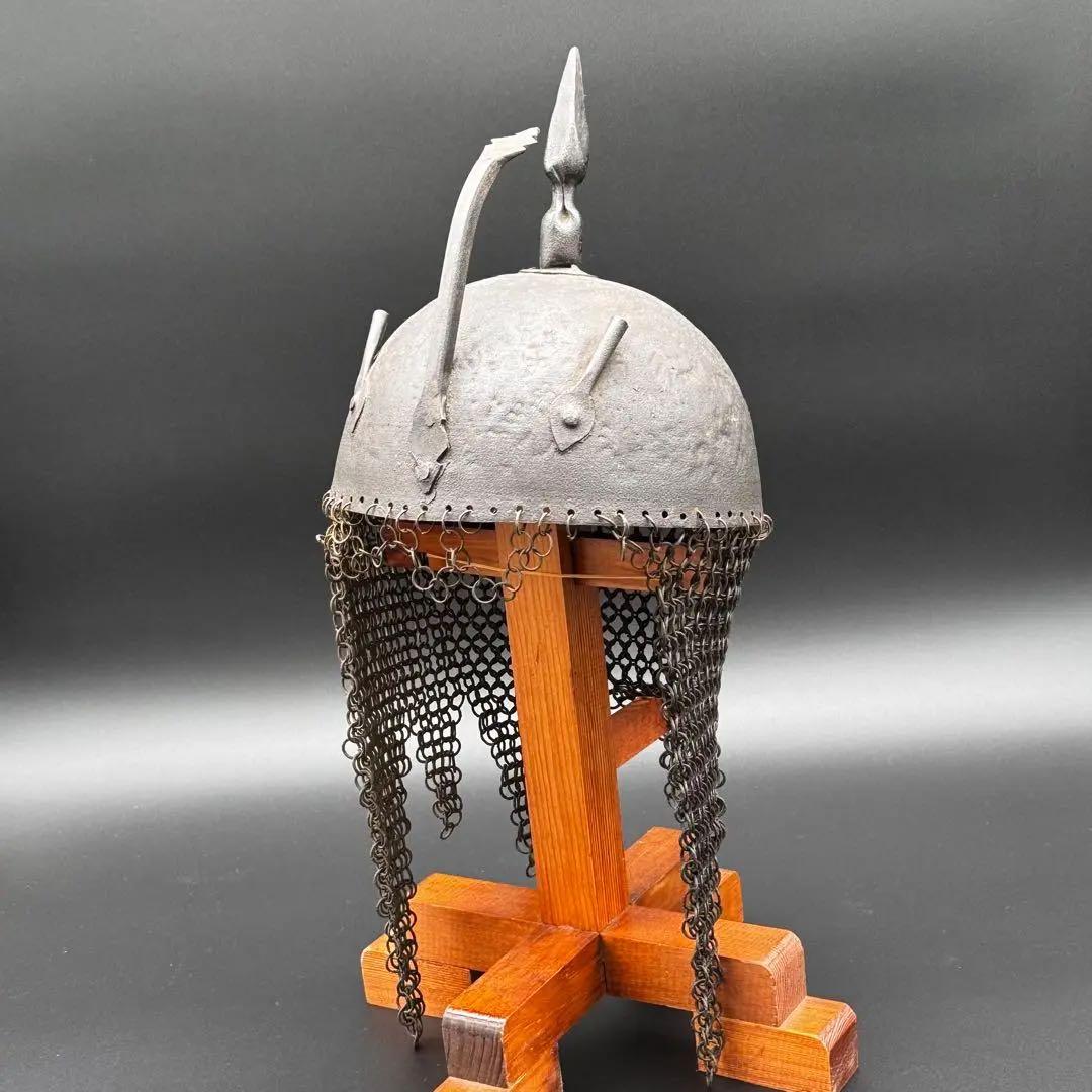 鉄兜　モンゴル　鎖帷子　時代物