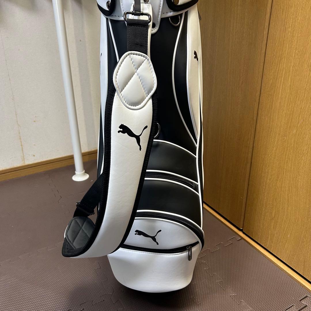 PUMA キャディバッグ ホワイト ブラック