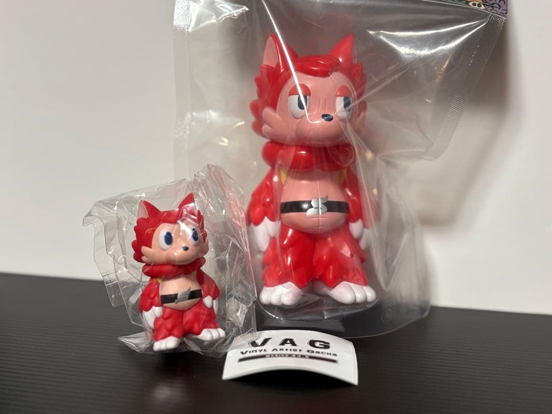 秘密戦隊ゴレンジャー おおかみくんソフビVAGおおかみく(レッド)2体セット