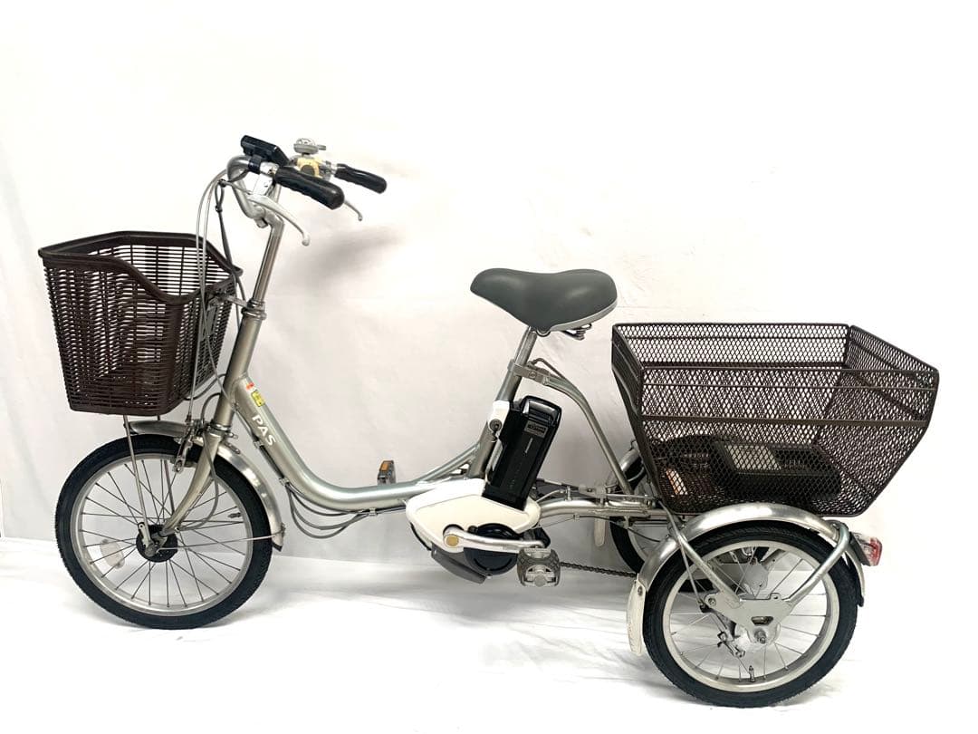 【即乘】送料無料 YAMAHA 電動アシスト三輪自転車 PAS 動作確認済