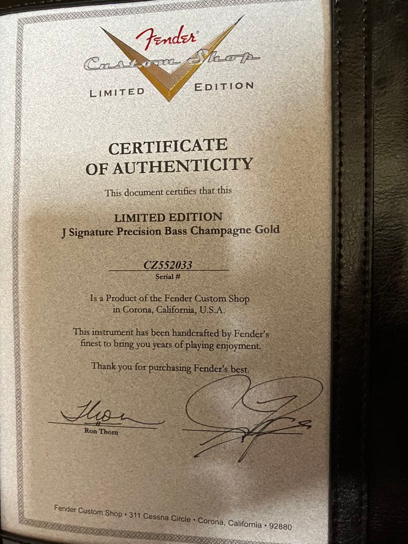 ベース J Fender Bass Heavy Relic Champagne Gold