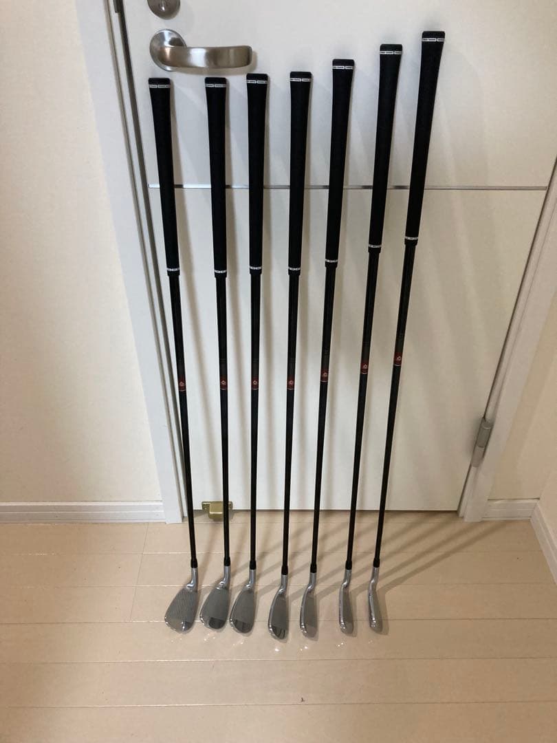 美品　7本セット タイトリスト　T350 アイアンTENSEI RED カーボン