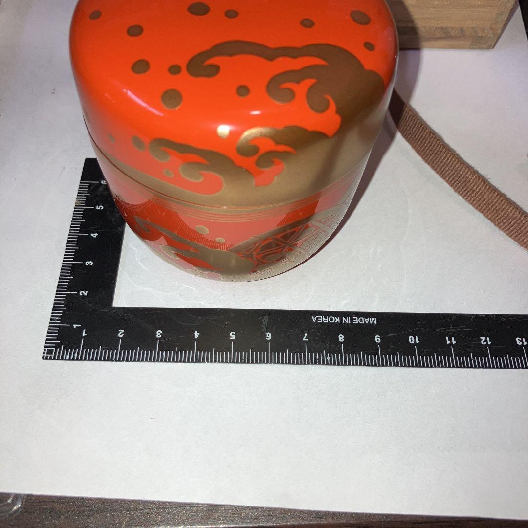 茶道具　棗　宗達波　里見斎作　未使用