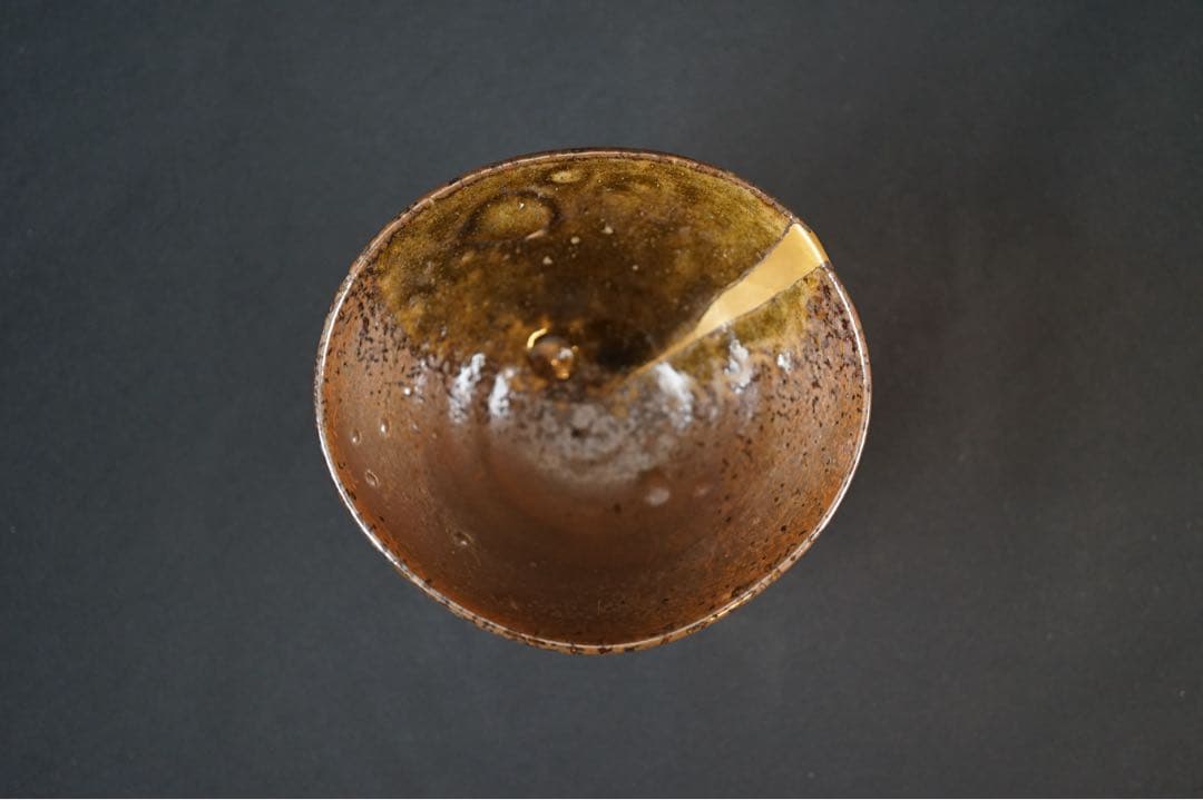 常滑の名工 滝田椿渓 真焼 茶碗 共箱 茶道具