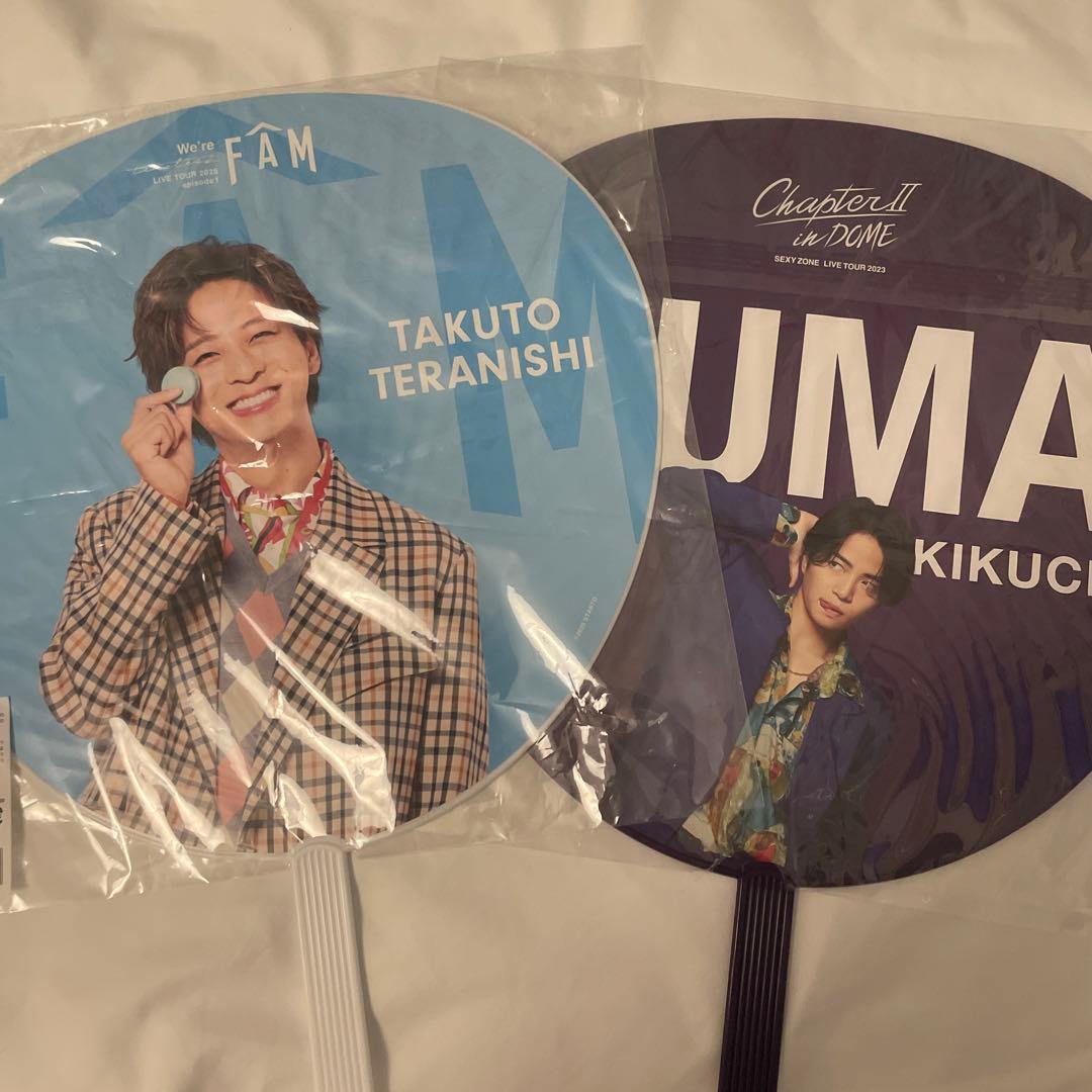 timelesz ペンライト2本　うちわ2本　寺西拓人　菊池風磨
