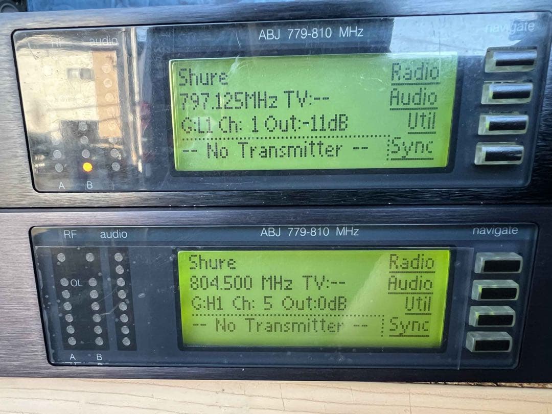 Shure UR4S x2 ABJ 779-810 ワイヤレス2台セット