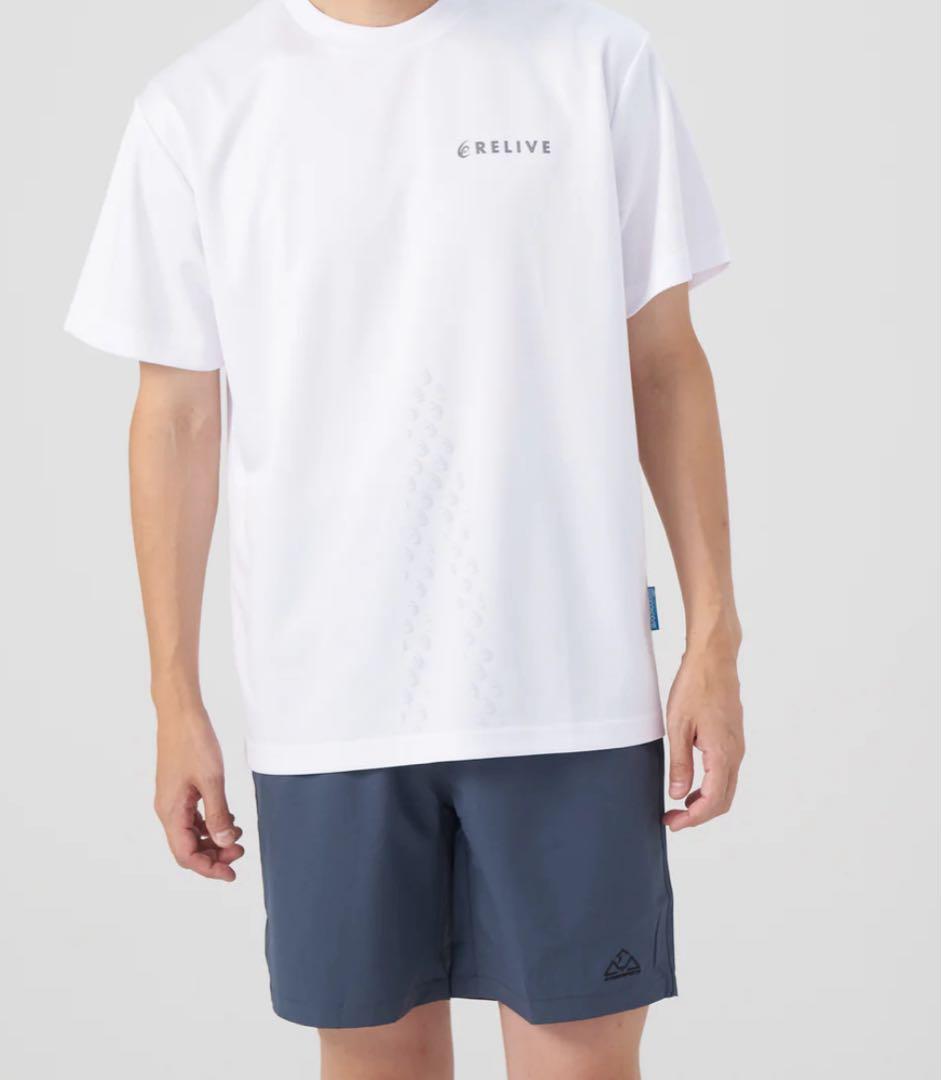 リライブシャツスポーツ　ユニセックス　白　サイズL　　(正規品)