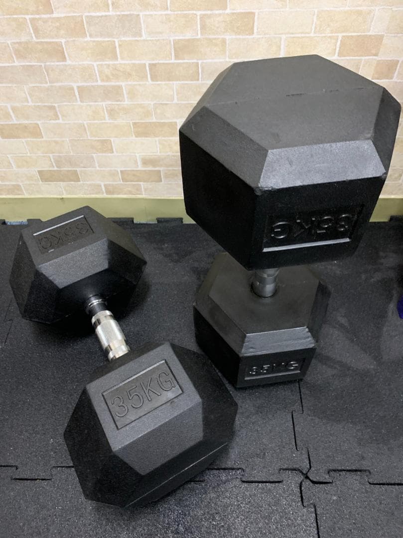 ラバー ヘックス ダンベル 35kg × 2個 セット