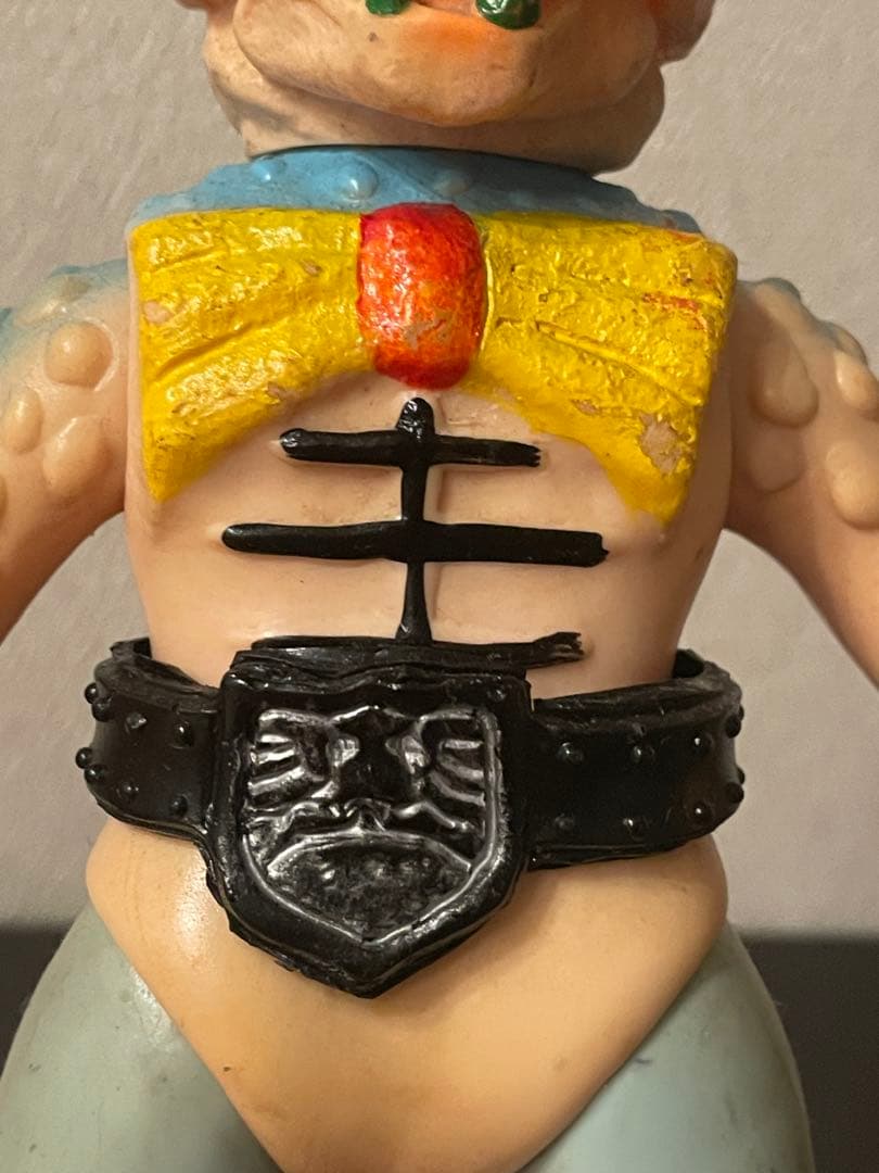 【仮面ライダー怪人】ピラザウルス　スタンダード　当時物　ソフビ