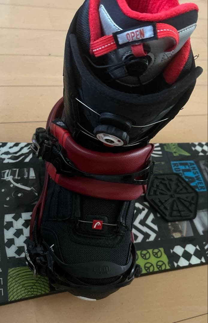 スノーボード ビンディング セット　ELAN 155 FLUX RX L