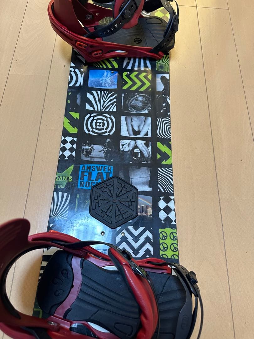 スノーボード ビンディング セット　ELAN 155 FLUX RX L