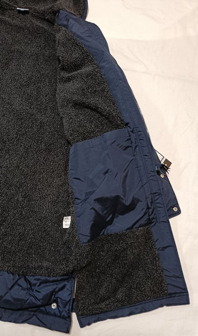 新品未使用　美品　Reebok　リーボック　 ベンチコート　ネイビー　メンズM