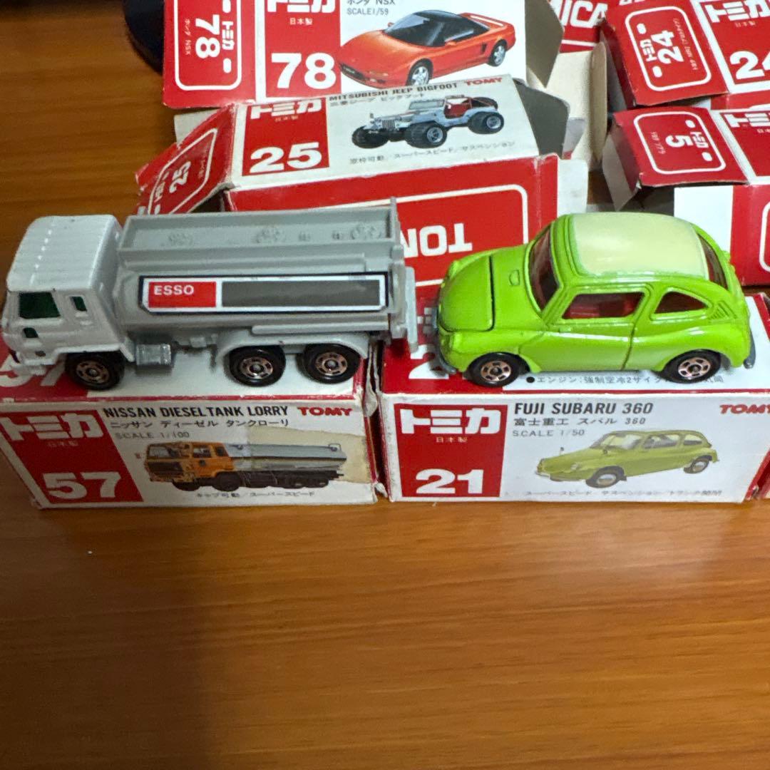 トミカ日本製箱ありまとめ売り16台＋空箱5台