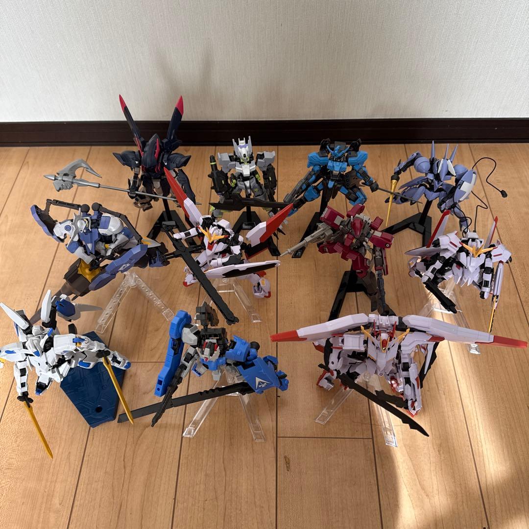 【組立済】HG 鉄血のオルフェンズシリーズ 11体セット まとめ売り