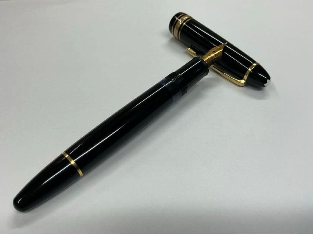 （中古品）MONT BLANC モンブラン 万年筆 146／全金 ペン先14K