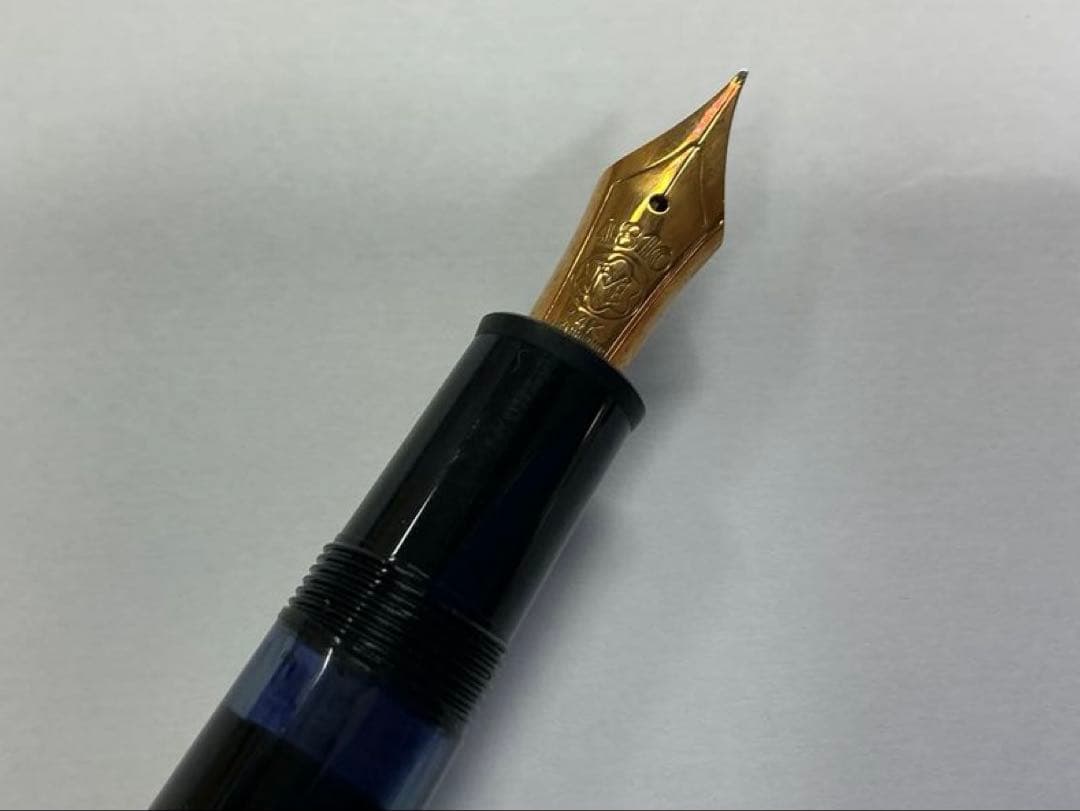 （中古品）MONT BLANC モンブラン 万年筆 146／全金 ペン先14K