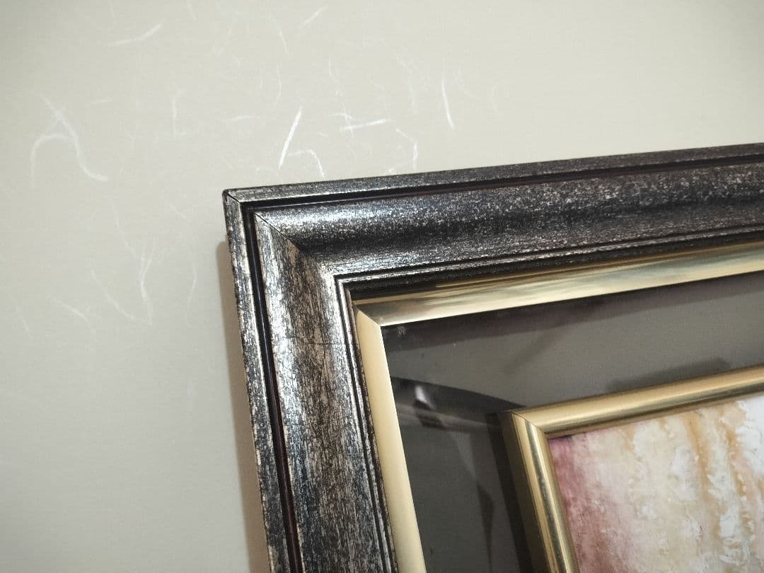 バレエ少女 額装 陶板画 大型　飾り物　陶磁