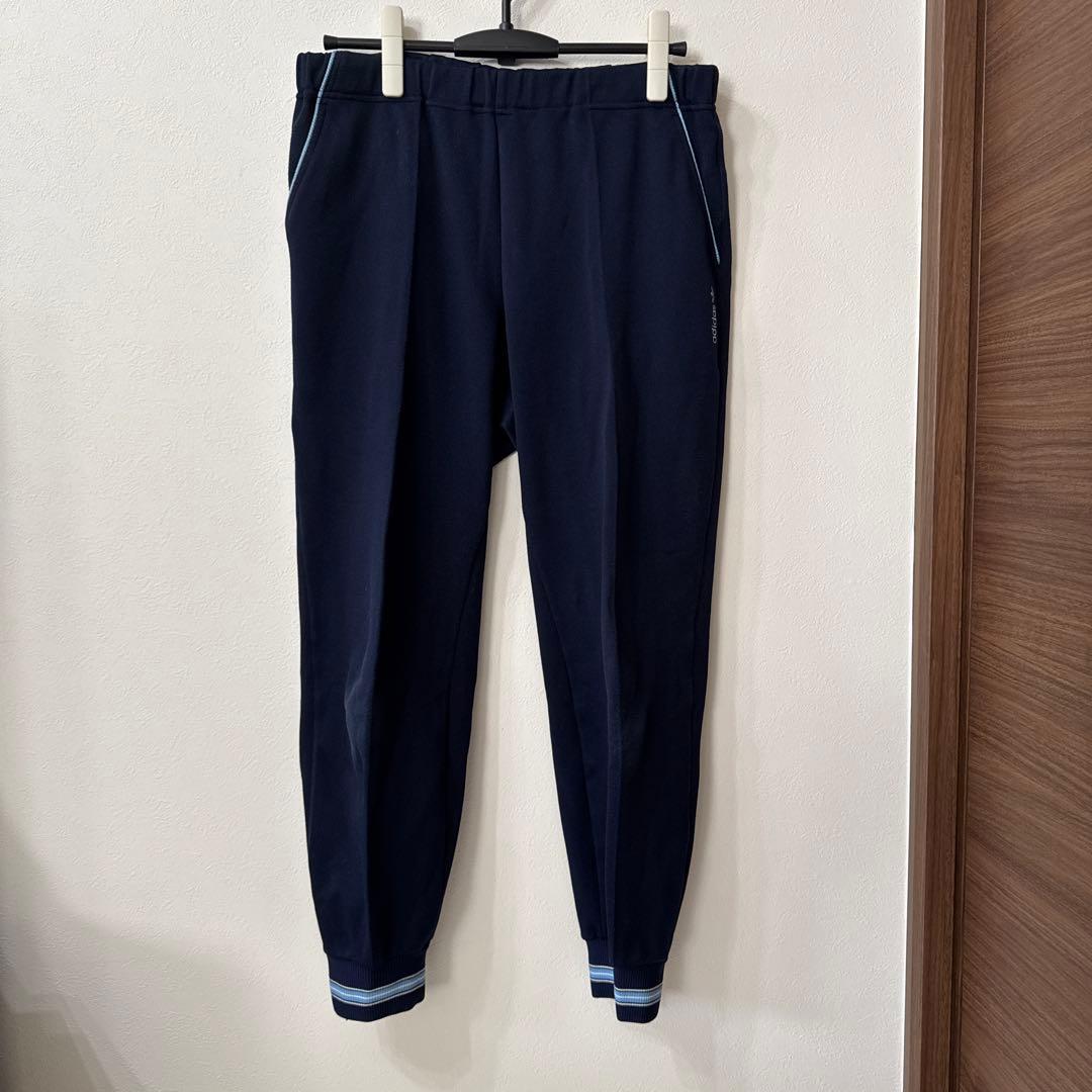 adidas アディダス 80s デサント製 ヴィンテージ ネイビー　ジャージ