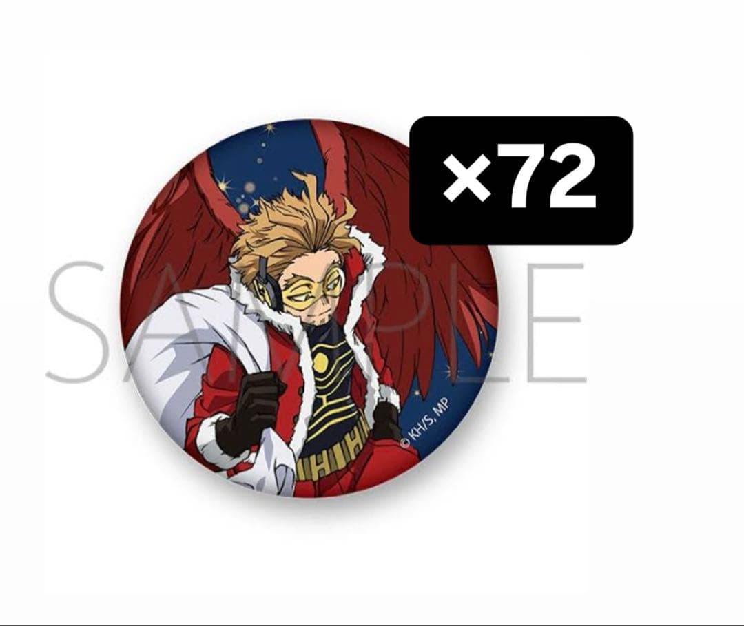 僕のヒーローアカデミア ヒロアカ サンタ クリスマス ホークス 缶バッジ×72