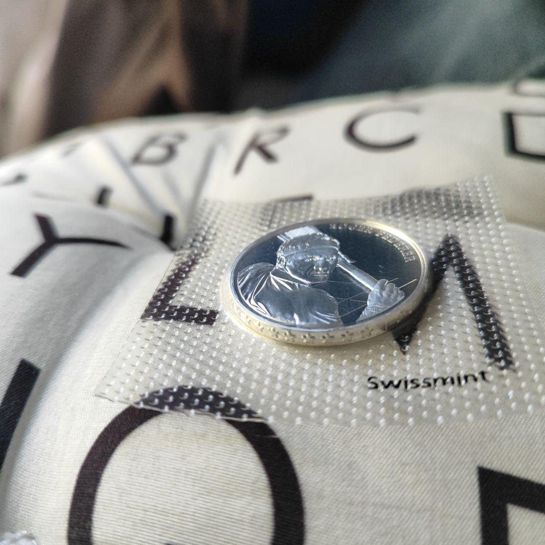 ロジャーフェデラー記念　スイス連邦造幣局発行品　銀貨