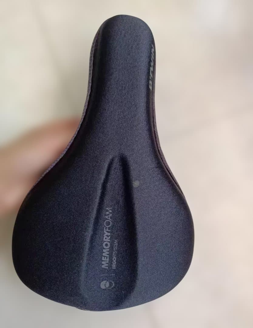 メモリーフォーム 自転車サドル 黒