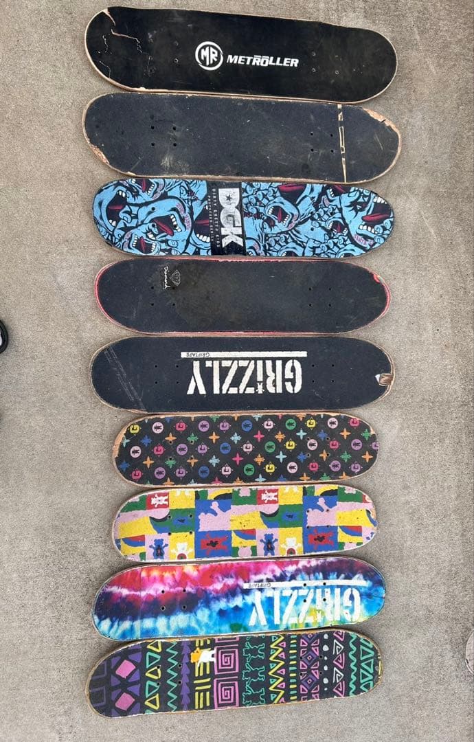 スケートボード 廃デッキ 10枚セット