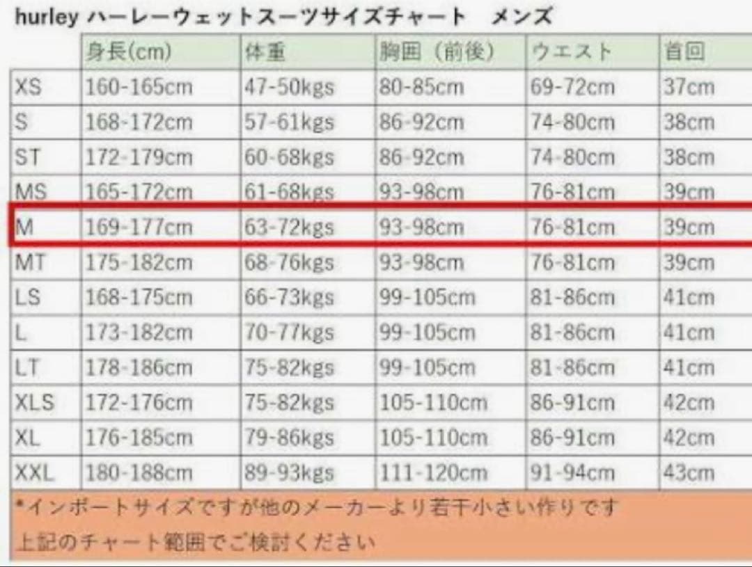 Hurleyスプリング (2ミリ) XXL