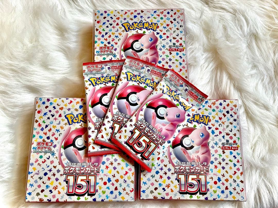 ポケモンカード151 3BOX未開封シュリンク付き+3パック未開封セット