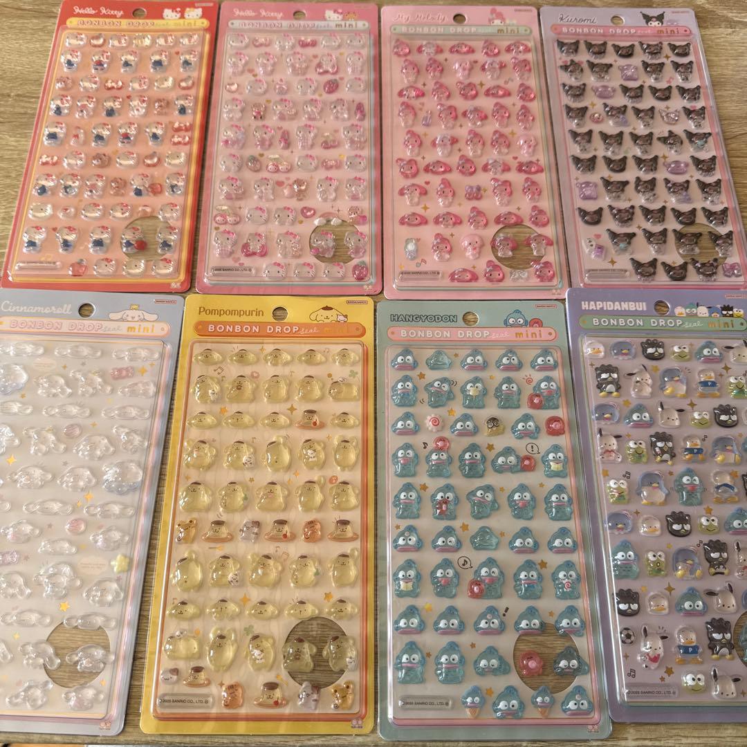 ボンボンドロップシールミニ　サンリオ