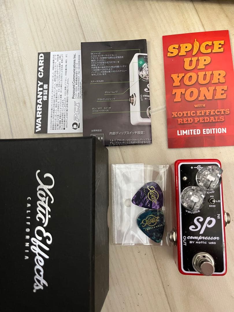 xotic SP compressor 限定色　赤　美品　希少