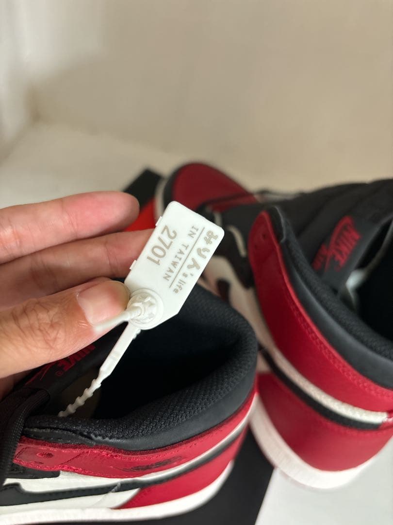 シューズ(女性用) NIKE GS AIR JORDAN RETRO HIGH BRED TOE