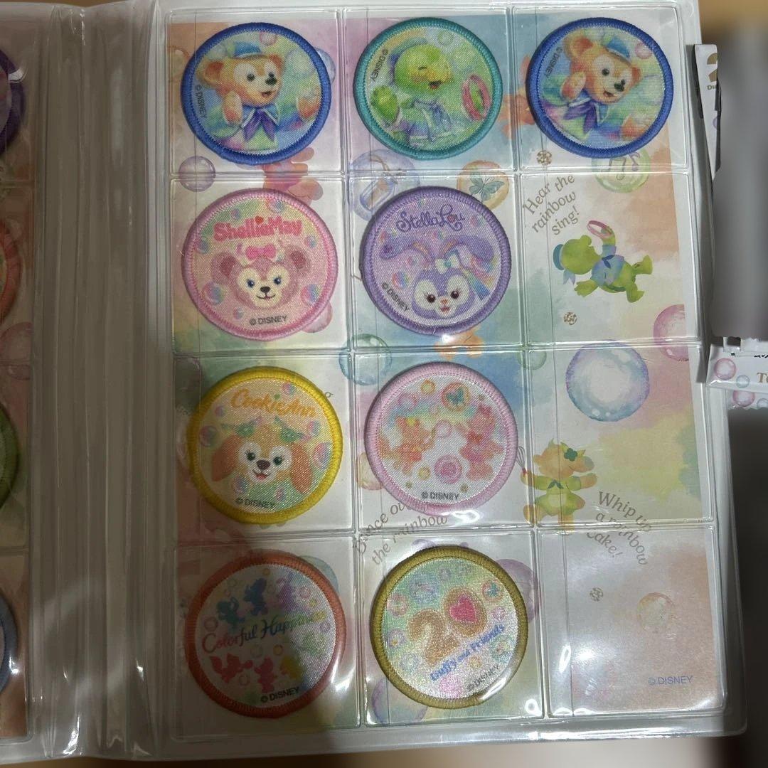 ディズニー ダッフィー＆フレンズ ワッペンホルダー 中身コンプ カラフルハピネス